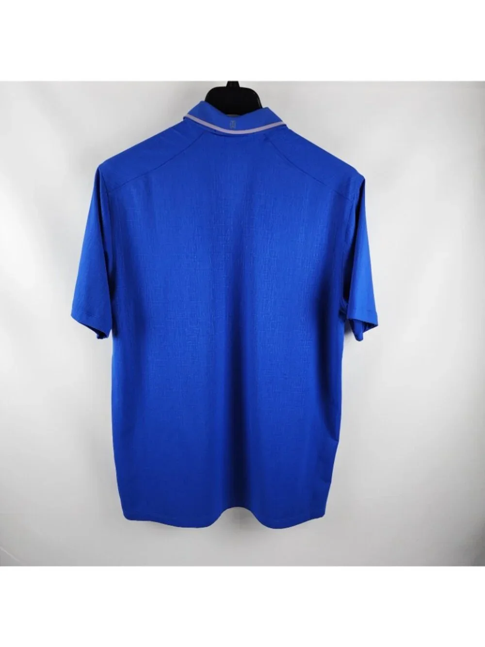 Nike Shirt Mens Large Blue Tiger Woods Collection Dri Fit S/S Polo 509161-491